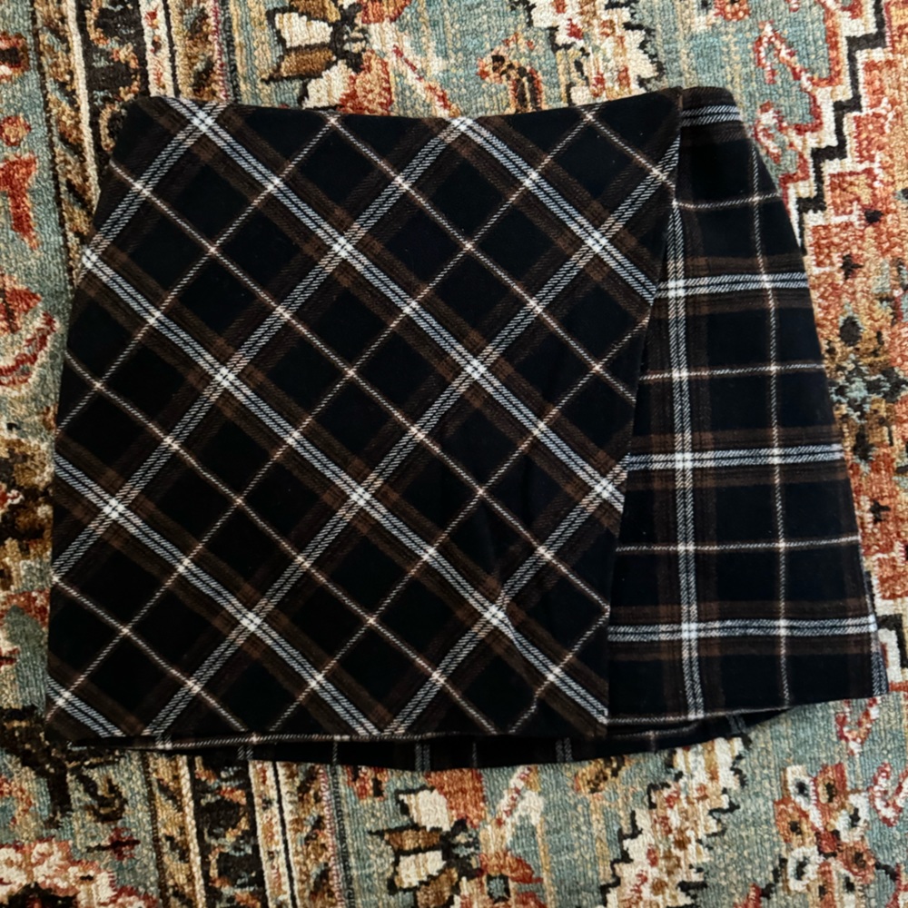 Plaid Hollister Wool Skirt